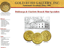 Tablet Screenshot of goldrushgallery.com